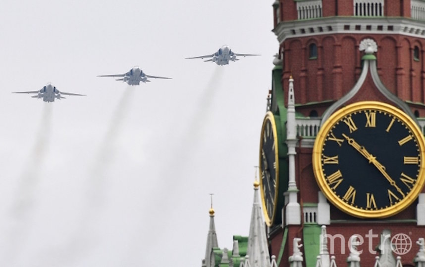  В Москве прошла репетиция воздушной части Парада Победы: фото
