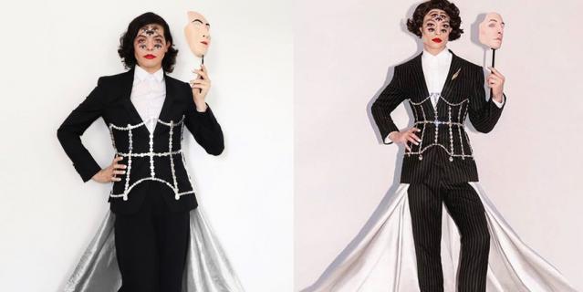 Многоглазый актёр Эзра Миллер стал главной звездой Met Gala 2019. Многоглазый актёр Эзра Миллер стал главной звездой Met Gala 2019.
