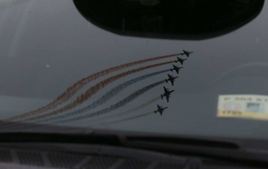 Пролёт авиации над Москвой в честь Дня Победы. Фото Василий Кузьмичёнок