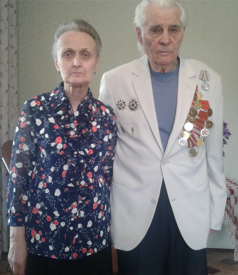Владислав Федорович со своей супругой Марией Ивановной Горшковой. 9 мая 2020 г. Фото Из семейного архива