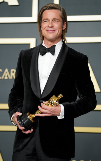 Брэд Питт получил свой первый "Оскар" за роль второго плана в фильме "Однажды в... Голливуде". Фото Getty