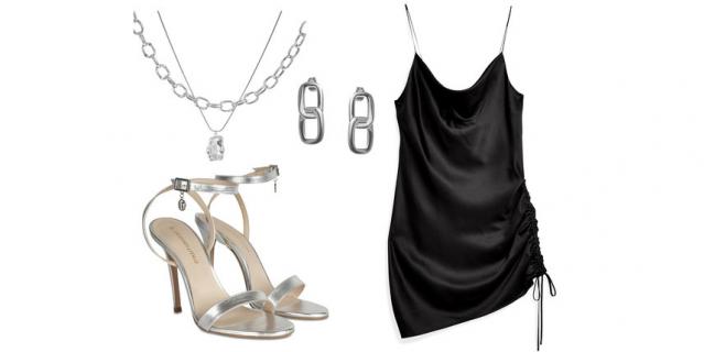 Колье Lisa Smith (4600 руб.) / Серьги Philippe Audibert (4725 руб.) / Платье Topshop, YOOX (1950 руб.) / Босоножки Trussardi Jeans (11 475 руб.). Колье Lisa Smith (4600 руб.) / Серьги Philippe Audibert (4725 руб.) / Платье Topshop, YOOX (1950 руб.) / Босоножки Trussardi Jeans (11 475 руб.).