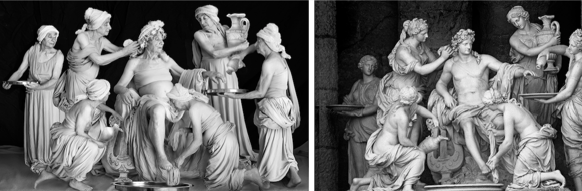 Самая амбициозная на сегодня работа – копия скульптурной композиции «Купальня Аполлона», или «Аполлон и нимфы» (1666–1675) Франсуа Жирардона, установленной в гроте Аполлона в Версале. Фото предоставлено Галиной Блейх