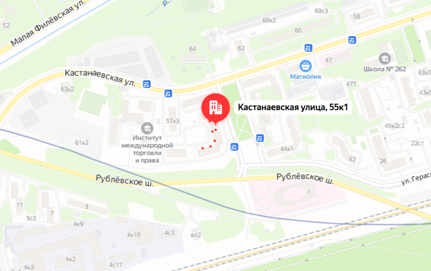 Место трагедии – ул. Кастанаевская. Фото yandex.ru/maps