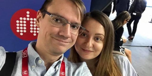 Николай на очередной медицинской конференции вместе с Мариной. Николай на очередной медицинской конференции вместе с Мариной.