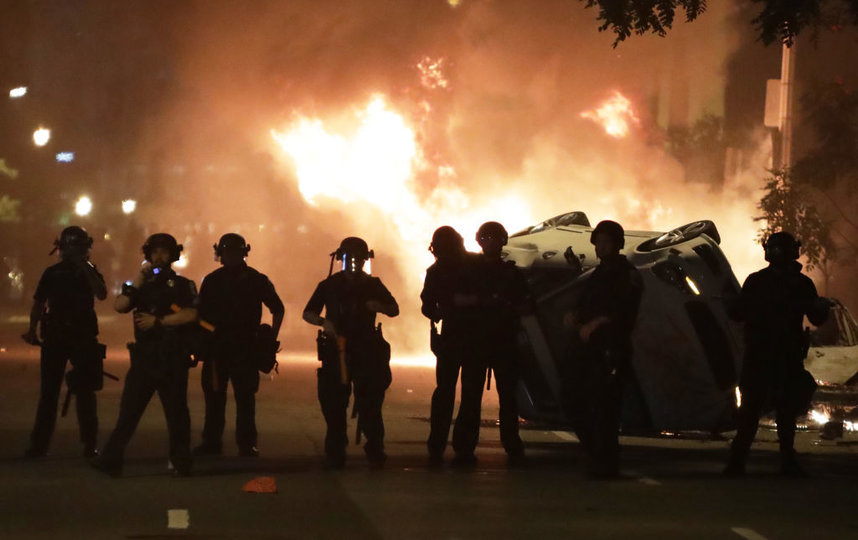 Беспорядки в Вашингтоне. Фото Getty
