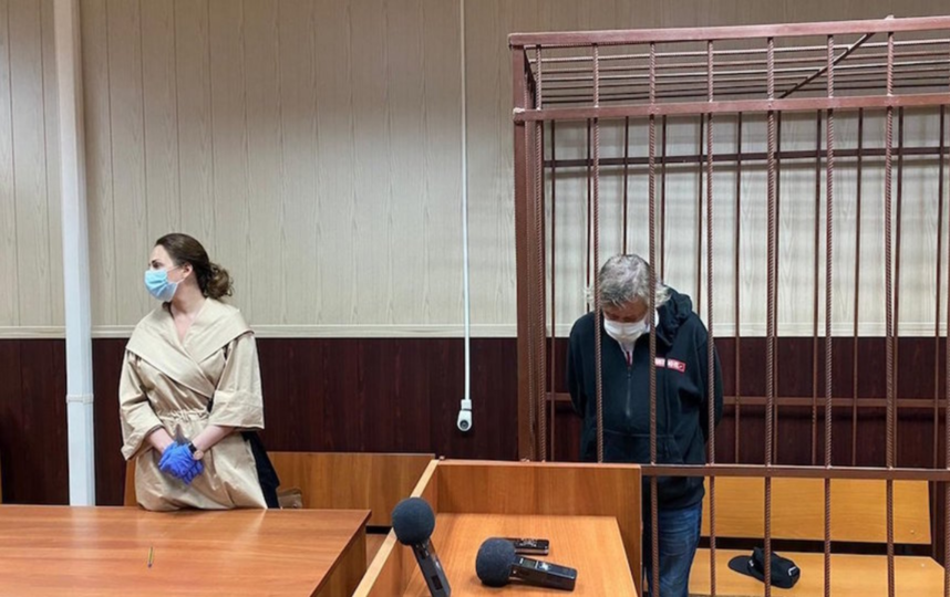 Михаил Ефремов в зале суда. Фото АГН "Москва"
