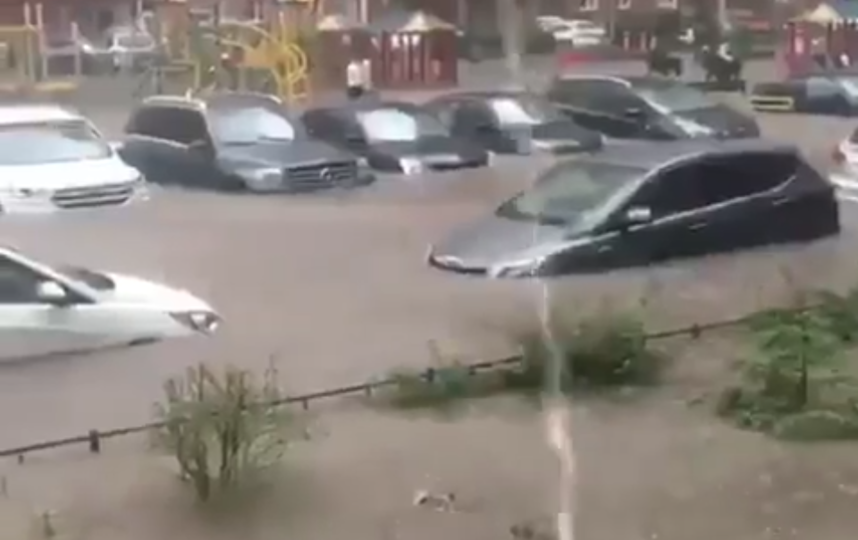 Вчерашний потоп в москве фото