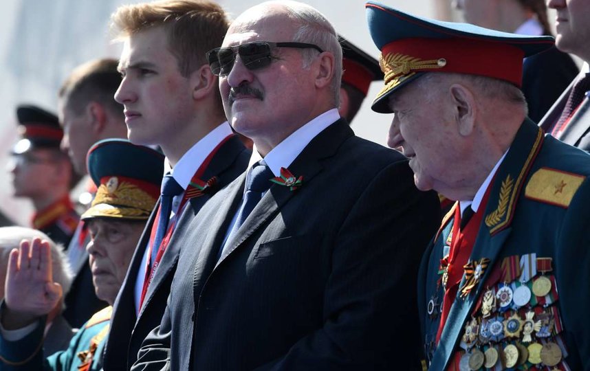 Николай сопровождал Александра Лукашенко на параде Победы в Москве. Фото AFP