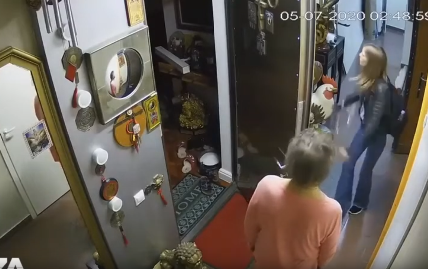 Видео с камер наблюдения в доме Сергея подтверждает его версию. Фото Скриншот телеграм-канал Baza