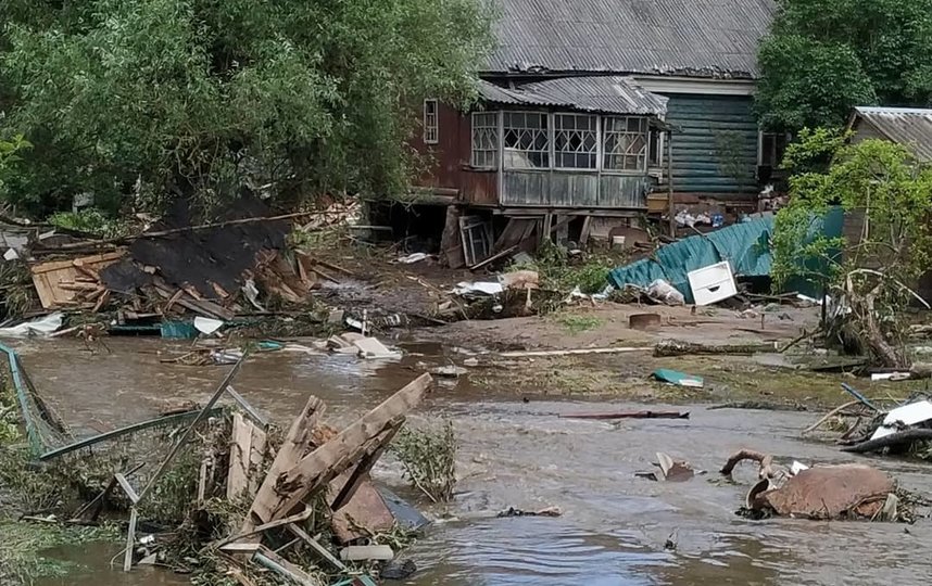 Руза после стихии. Фото скриншот https://www.instagram.com/madam_kvasova/?hl=ru