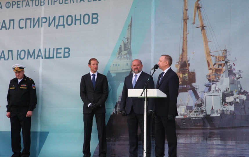 Церемония закладки шести кораблей для ВМФ. Фото gov.spb.ru, "Metro"