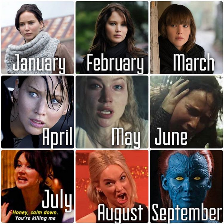 Календарь эмоций – 2020 г. Фото Instagram @jennloynd
