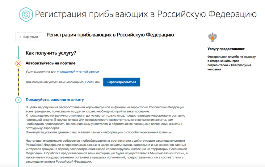 Перед вылетом из Турции граждане РФ должны заполнить специальную форму на портале Госуслуг