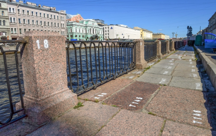 На набережной Фонтанки начались ремонтные работы. Фото gov.spb.ru, "Metro"