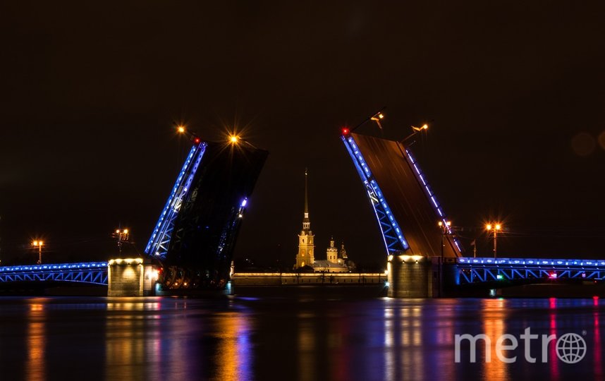 В Петербурге в честь Дня флага России Дворцовый мост засияет триколором