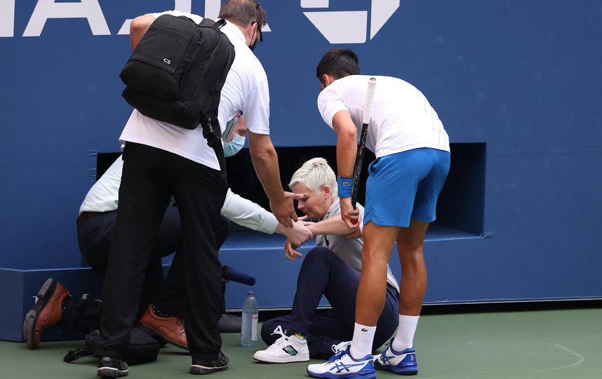 Инцидент произошёл во время поединка 1/8 финала US Open. Фото AFP