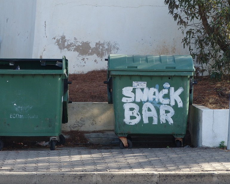 В Петербурге могут начать штрафовать за припаркованные у мусорных контейнеров машины. Фото Pixabay.