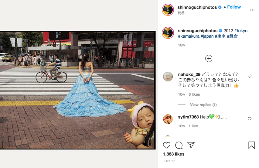 Фото Шина Ногучи с улиц городов в Японии. Фото https://www.instagram.com/shinnoguchiphotos/