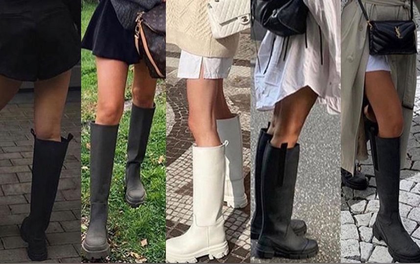 Варианты модной резиновой обуви. Фото https://www.instagram.com/7diferencias/