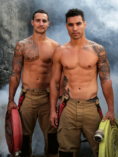 Ллойд и Мэл. Фото David Rogers | Australian Firefighters Calendar-2021
