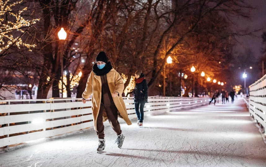 Парк горького зимой фото