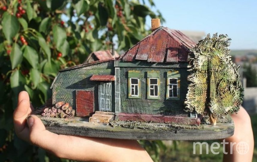 Молодая женщина построила своими руками мини-дом 15 м2