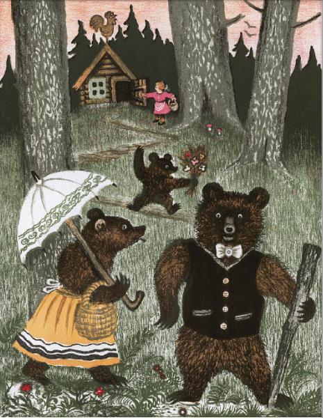 Иллюстрации к календарю: апрель – "Три медведя" (1938 г.). Фото предоставлено Марией Захаренко