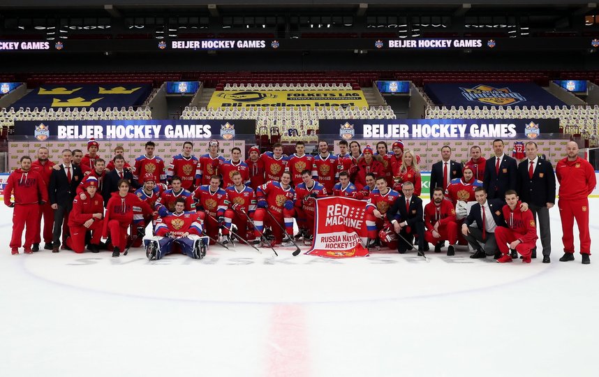 Сборная России по хоккею. Фото Скриншот Twitter: @russiahockey
