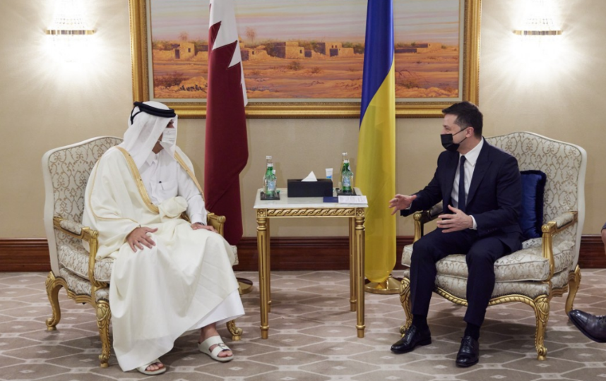 Владимир Зеленский посетил Катар. Фото пресс-служба администрации президента Украины