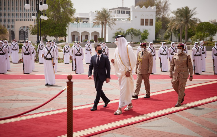 Владимир Зеленский посетил Катар. Фото пресс-служба администрации президента Украины