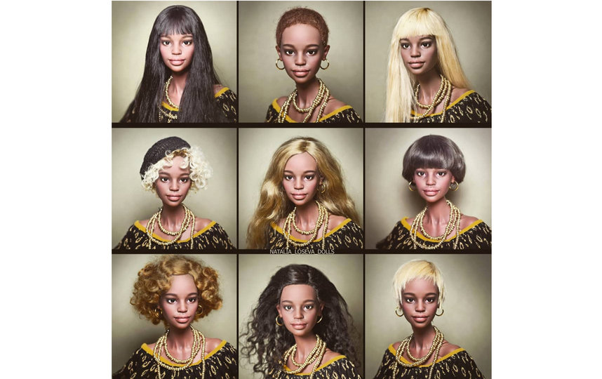 Куклам можно менять причёски. Фото instagram.com@natalialoseva_dolls