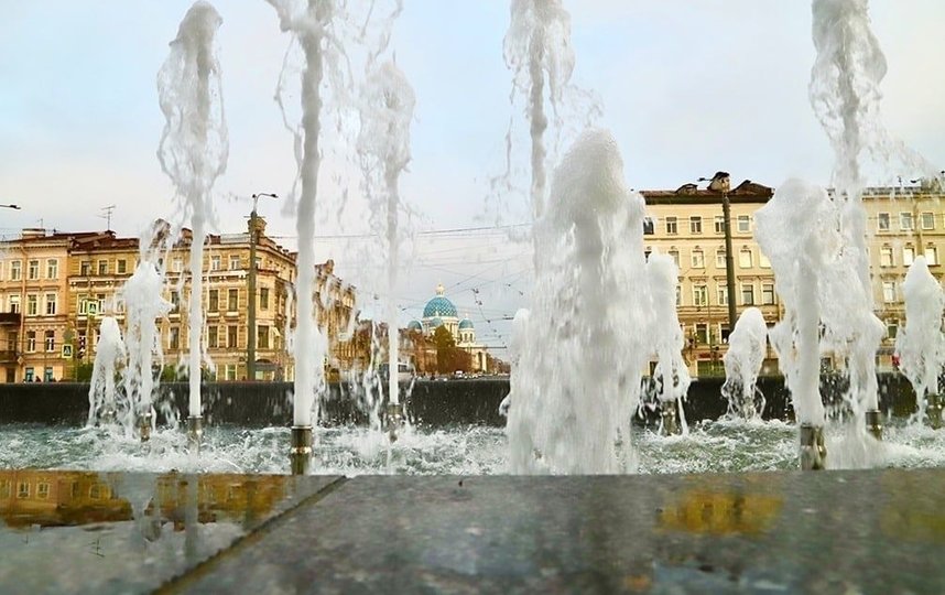"Водоканал" включит большинство фонтанов Петербурга. Фото vk.com/vodokanal_spb.