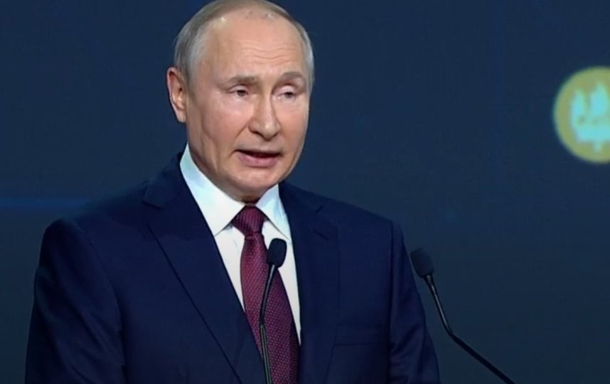 Владимир Путин. Фото скриншот видео.