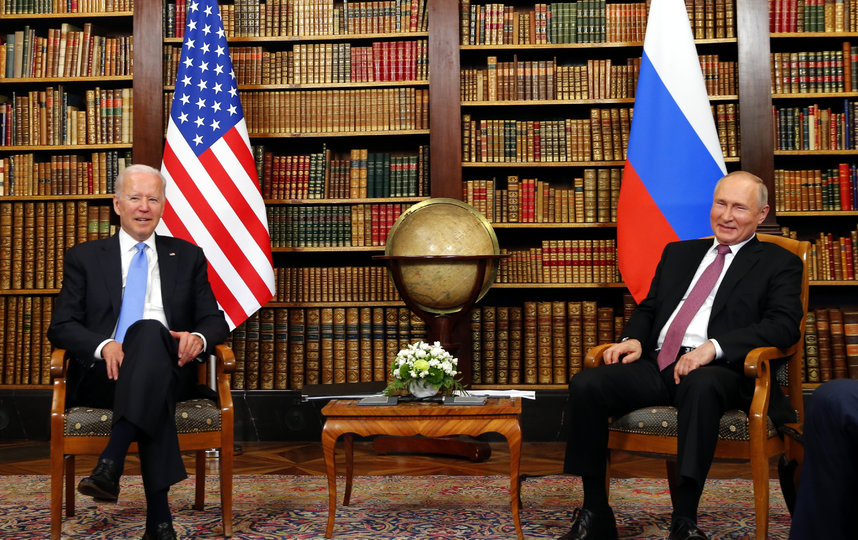Путин и Байден встретились в Женеве. Фото Getty.