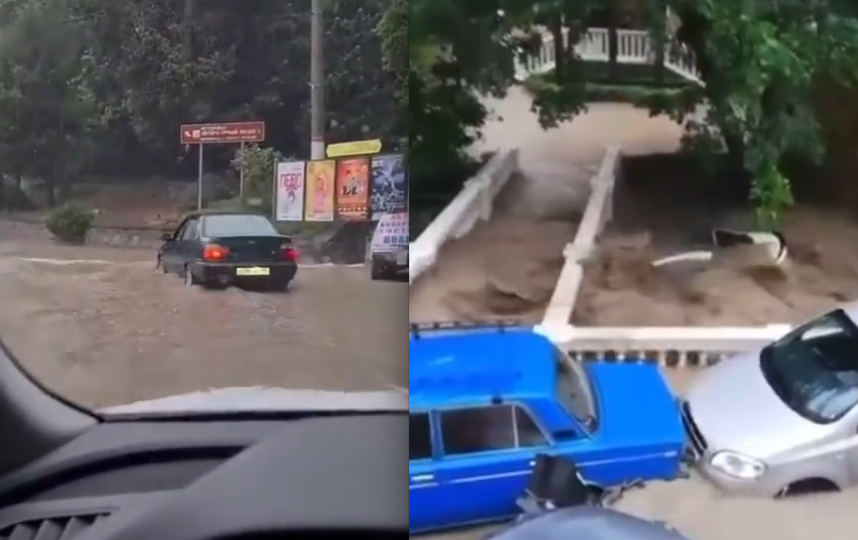 Наводнение в Ялте. Фото Скриншот Instagram