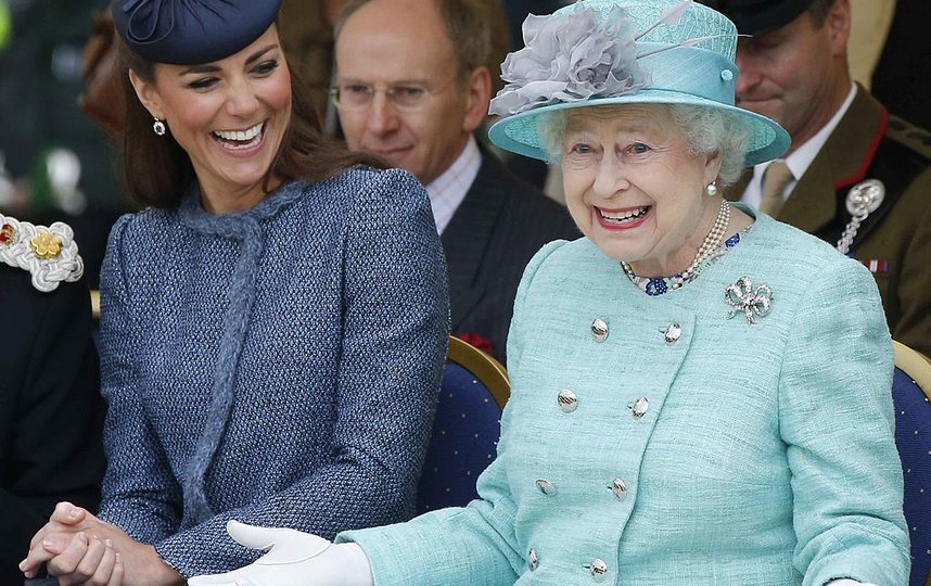 Кейт Миддлтон и королева Елизавета II. Фото Getty