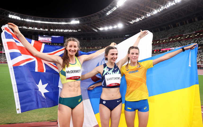 Золотую медаль завоевала россиянка, серебро - спортсменка из Австралии, а бронза досталась представительнице Украины. Фото Getty
