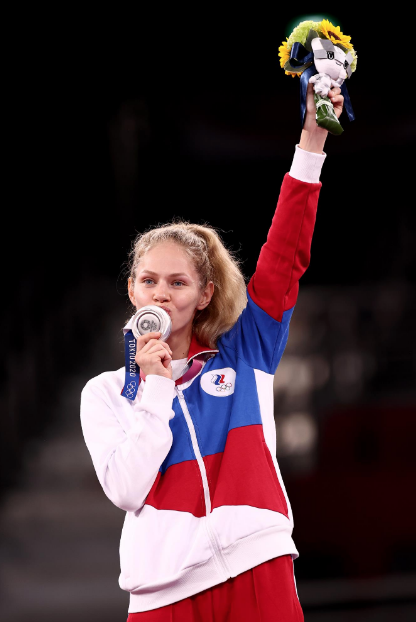 Серебряный призер Олимпиады Токио-2020 Татьяна Минина. Фото Getty