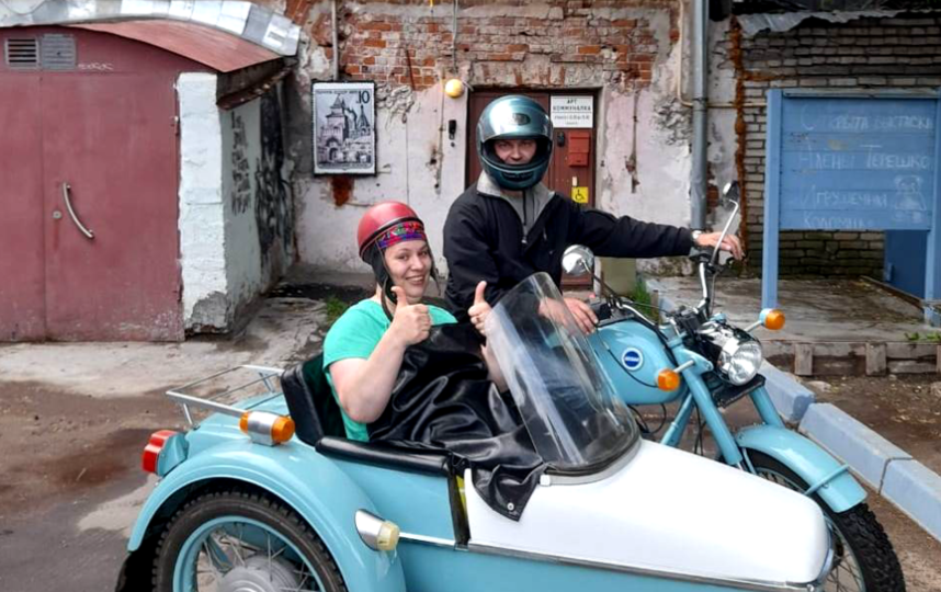 "Коломенский конструктивизм" – экскурсия на раритетном мотоцикле. Фото предоставлено "Арткоммуналкой"