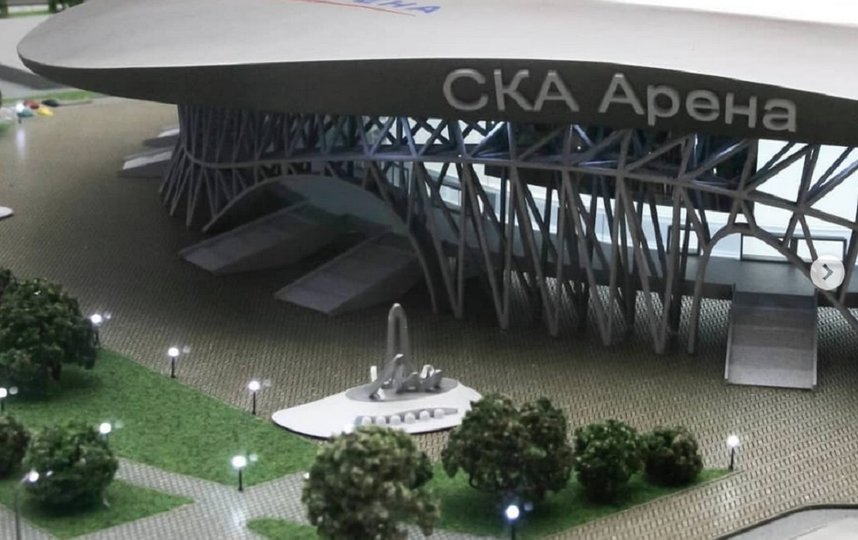 Компания «СКА Арена» представила проект ледового дворца СКА, который строится на месте снесенного СКК. Фото instagram.com/ska.arena.