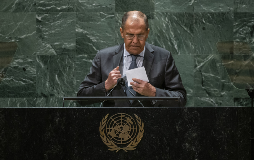 Сергей Лавров представлял интересы России на 76-й сессии Генассамблеи ООН. Фото AFP