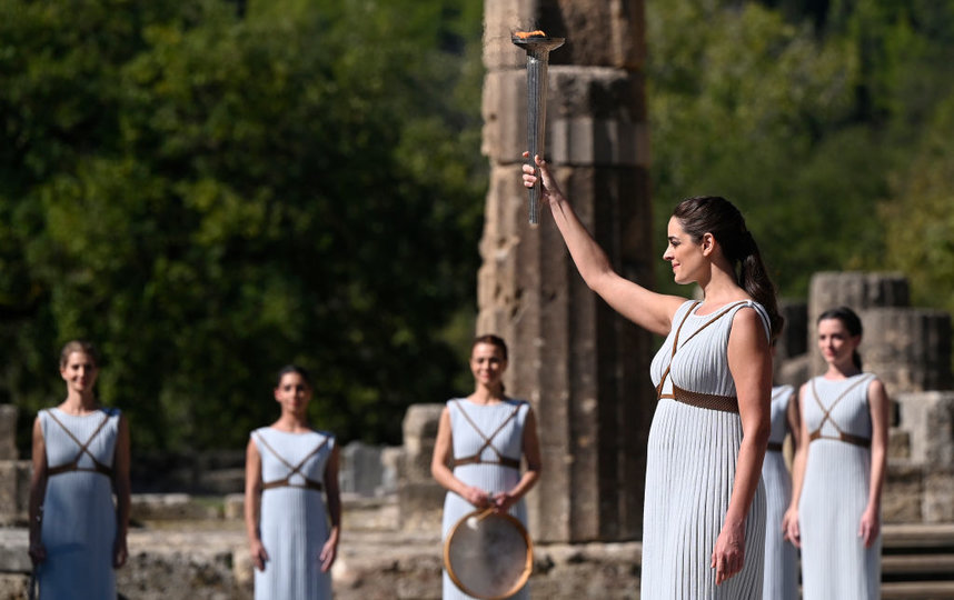 Действие происходило на алтаре древнегреческого храма Геры. Фото Getty