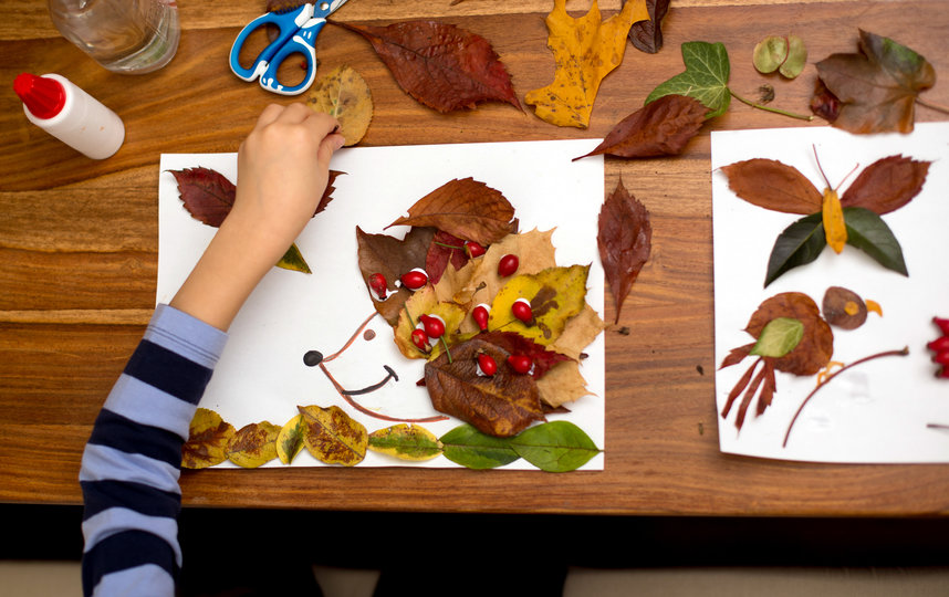 Осенние поделки из природного материала в детский сад и школу