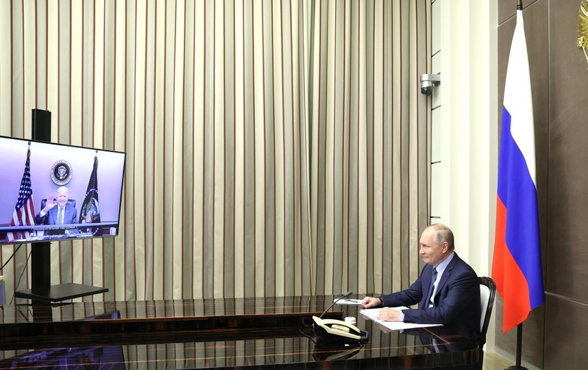 Встреча с президентов прошла в режиме видеоконференции. Фото http://kremlin.ru/