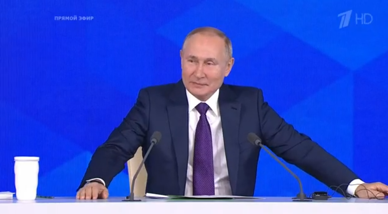 Владимир Путин. Фото Скриншот прямой трансляции.