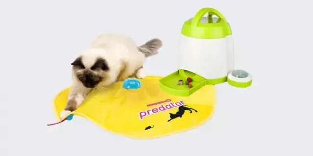 Электронная игрушка для кошек PREDATOR (2862 – 3367 рублей) и развивающая игрушка для собак Memory Trainer (6119 – 7199 рублей).