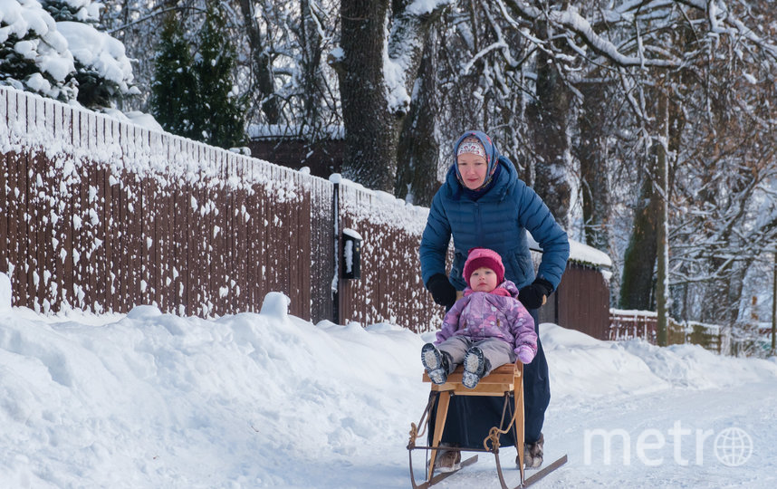 В деревне любят зимние развлечения. Фото Алена Бобрович, "Metro"