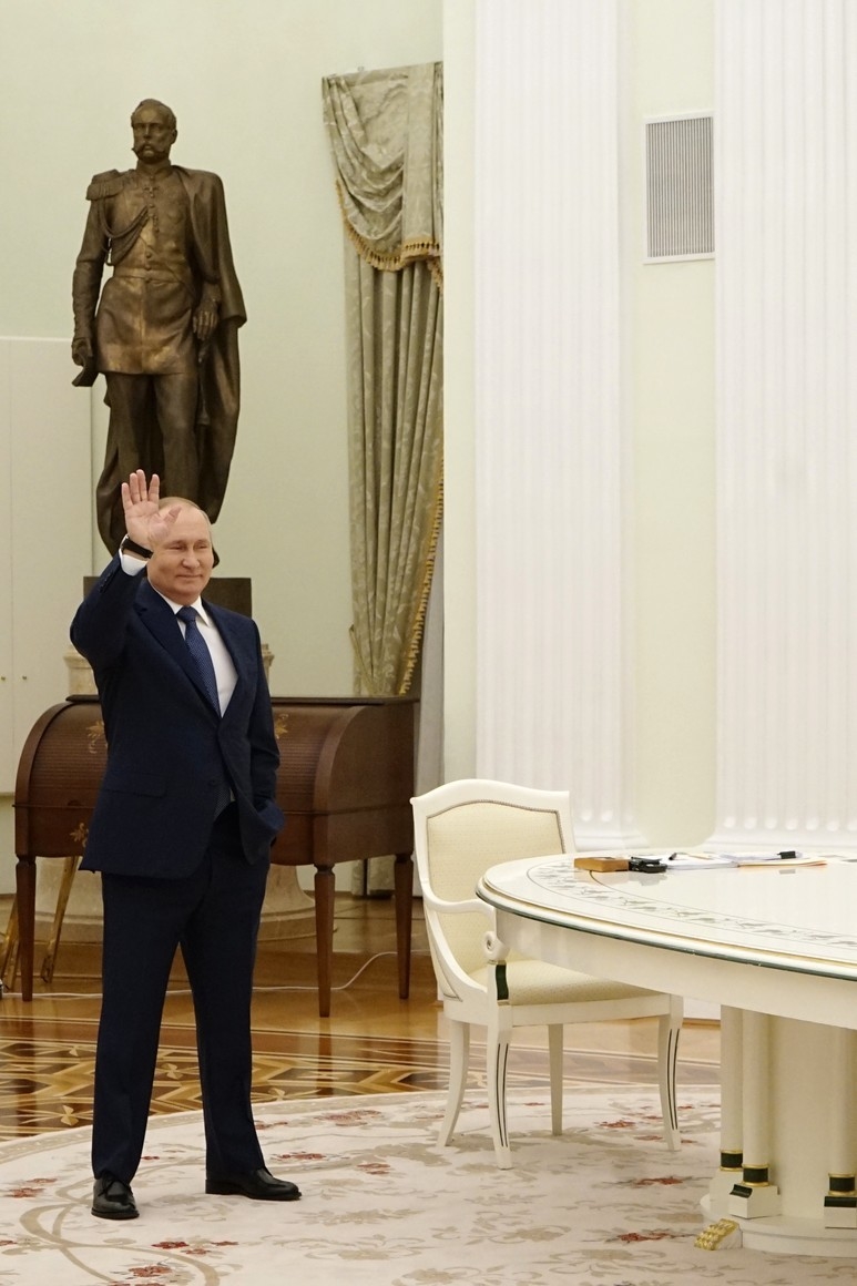 Переговоры Владимира Путина и Эммануэля Макрона. Фото kremlin.ru