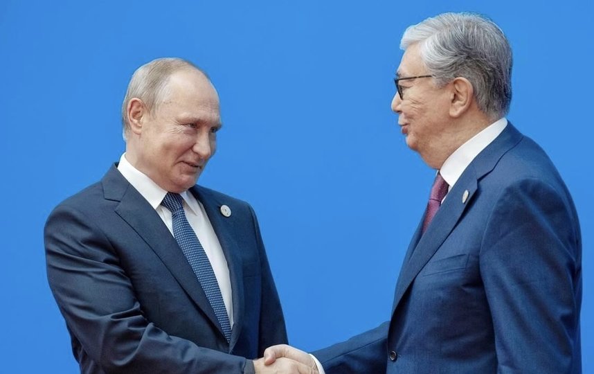 Владимир Путин и Касым-Жомарт Токаев. Фото Коммерсант